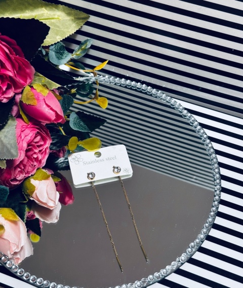 KOLCZYKI WISZĄCE CYRKONIE