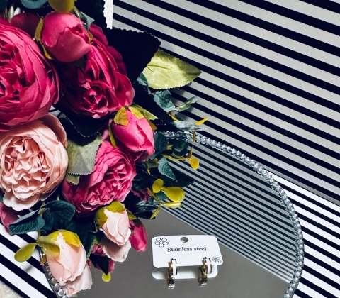 KOLCZYKI KÓŁKA BIAŁE