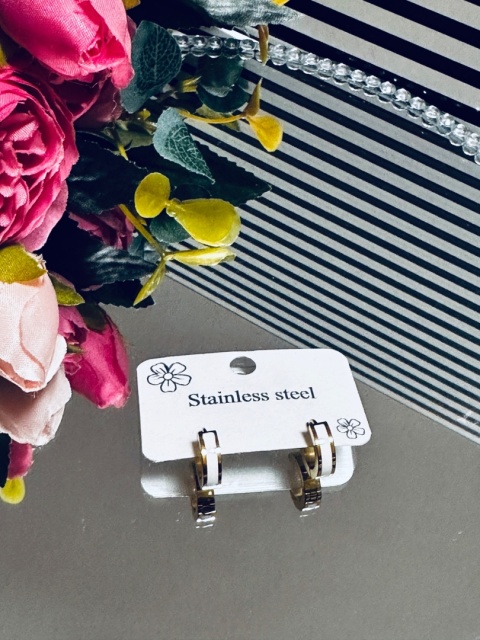 KOLCZYKI KÓŁKA BIAŁE