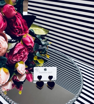 KOLCZYKI WISZĄCE SERCA