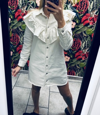 SUKIENKA JEANSOWA ZARA