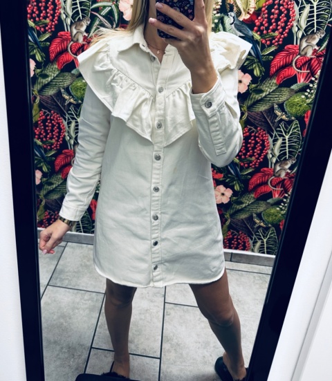 SUKIENKA JEANSOWA ZARA