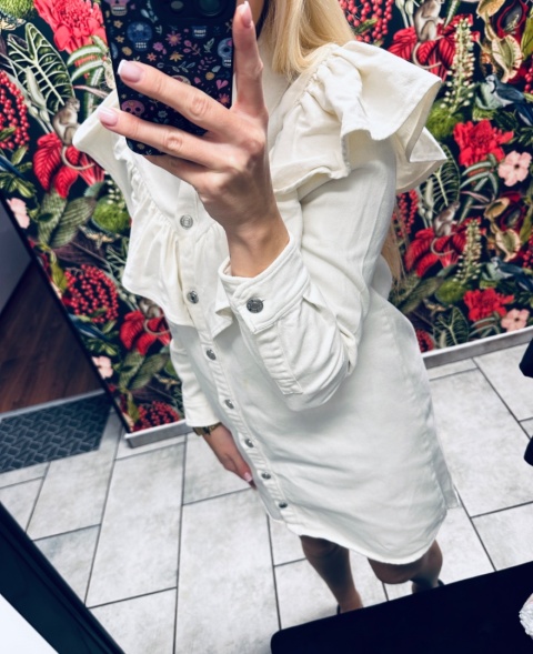 SUKIENKA JEANSOWA ZARA