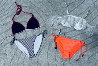 KOMPLET 2X STRÓJ KĄPIELOWY DWUCZĘŚCIOWY