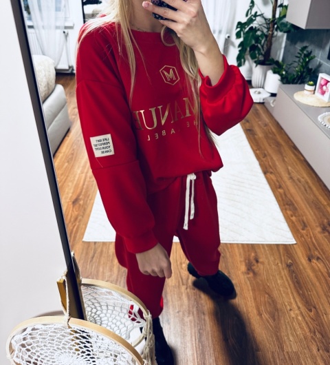 KOMPLET DRESOWY MASEŁKO LA MANUE MALINA