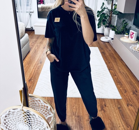 KOMPLET DRESOWY WELUR CC GRANAT