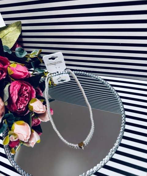 NASZYJNIK PERŁY/SERCE