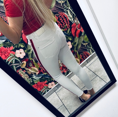 SPODNIE JEANSOWE LAMPAS STRADIVARIUS