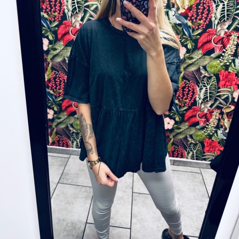 BLUZKA Z FALBANĄ ASOS