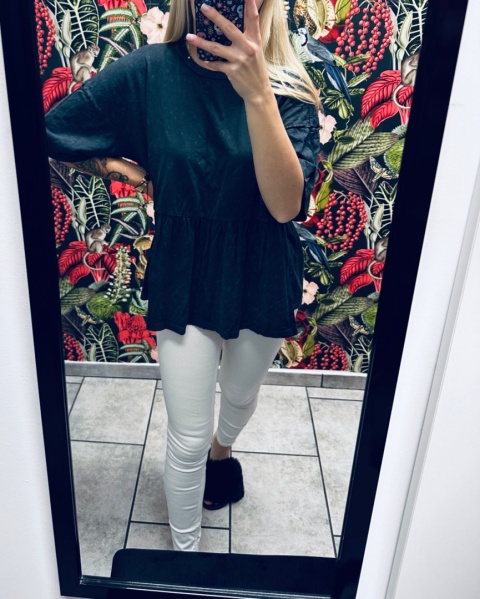 BLUZKA Z FALBANĄ ASOS