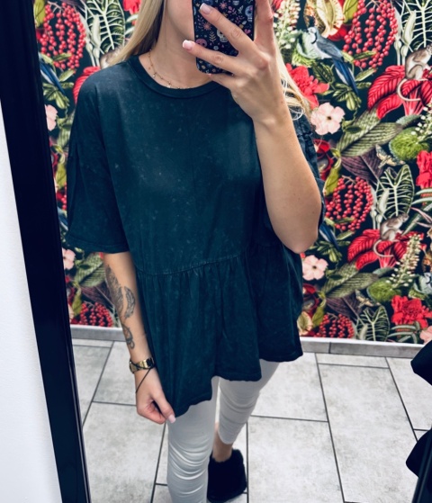 BLUZKA Z FALBANĄ ASOS