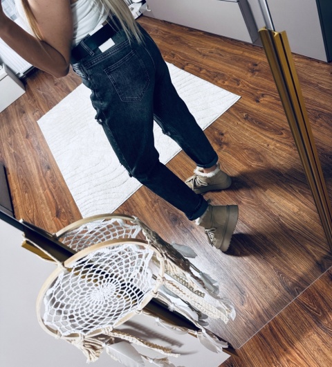 SPODNIE JEANS MOM FIT