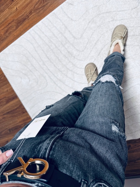 SPODNIE JEANS MOM FIT