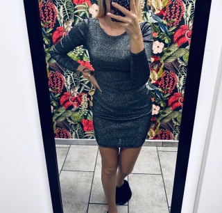 SUKIENKA BROKATOWA H&M