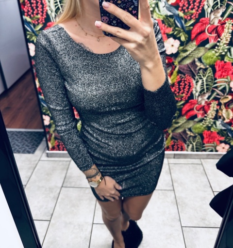 SUKIENKA BROKATOWA H&M