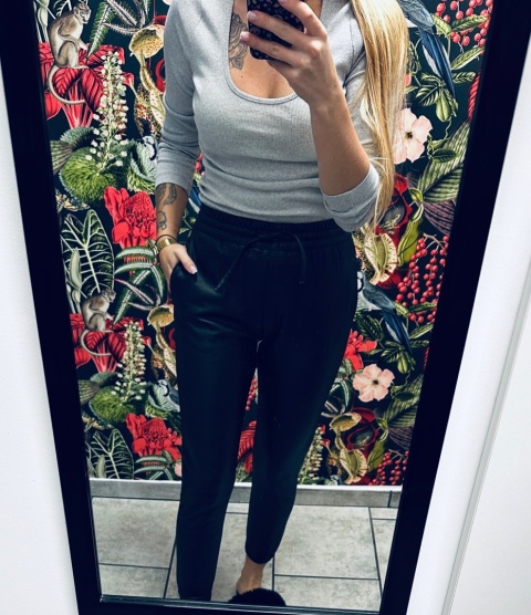 SPODNIE SKÓRZANE JOGGER