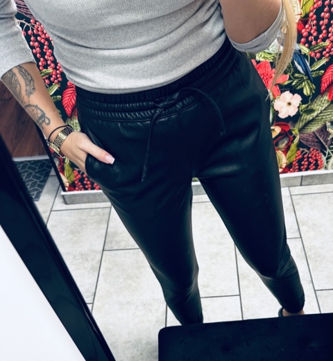 SPODNIE SKÓRZANE JOGGER