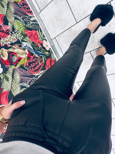 SPODNIE SKÓRZANE JOGGER