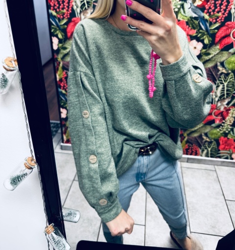 SWETER GUZIKI PAPAYA 2XL