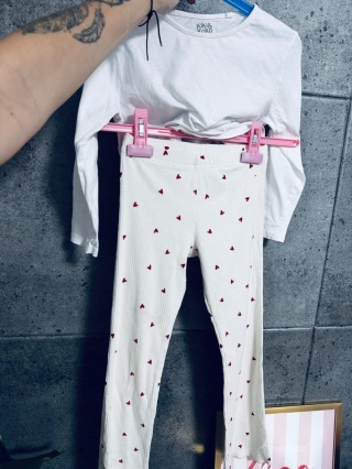 KOMPLET SPODNIE+BLUZKA F&F 122