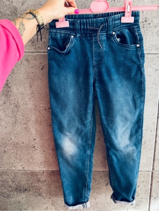 SPODNIE JEANSOWE 122/128