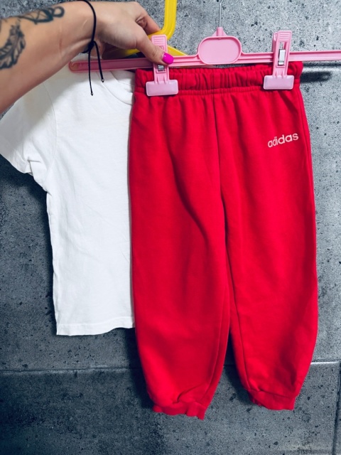 KOMPLET BLUZKA+SPODNIE ADIDAS 98