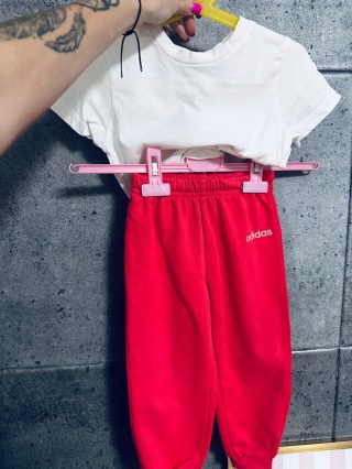 KOMPLET BLUZKA+SPODNIE ADIDAS 98