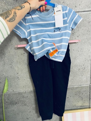 KOMPLET BLUZKA + SPODNIE 98