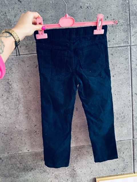 SPODNIE SZTRUKSOWE H&M 110