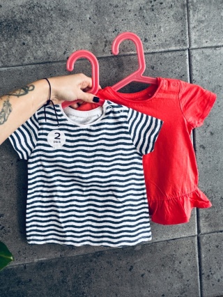 KOMPLET BLUZEK 2-PAK SMYK 80