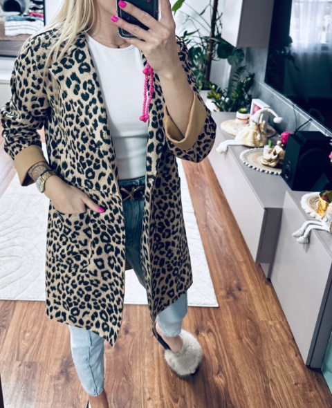 PŁASZCZ ZAMSZOWY PANTERA