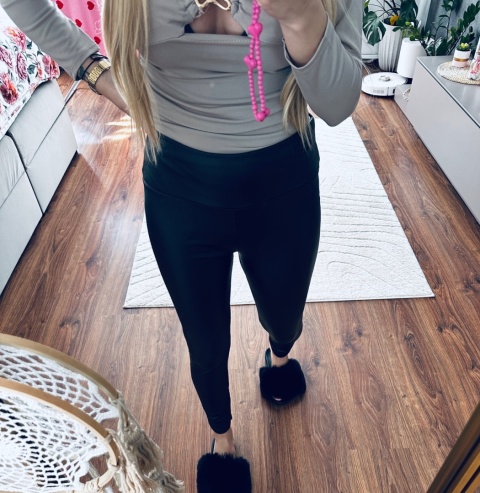 LEGGINSY SKÓRZANE