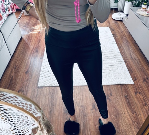 LEGGINSY SKÓRZANE