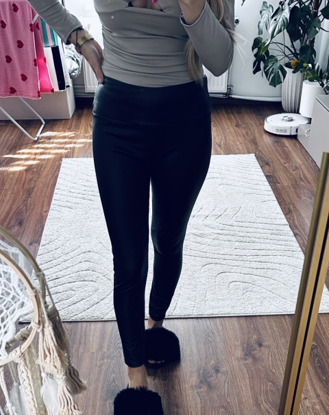 LEGGINSY SKÓRZANE