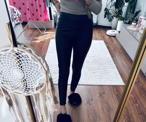LEGGINSY SKÓRZANE